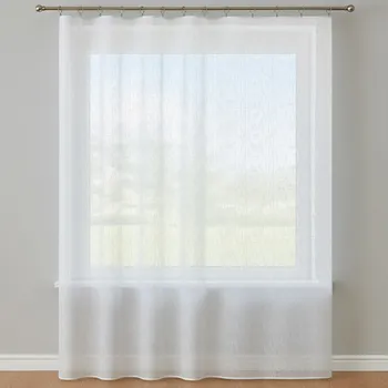 Žakárová záclona MIRKA 2, cik cak pršíčko, s olůvkem, bílá, výška 30cm (v metráži)