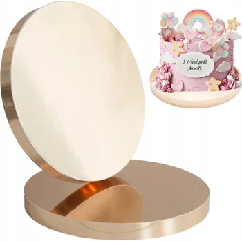 PODLOŽKA Z EXTRUDOVANÉHO POLYSTYRENU POD DORT CELÝ ZLATÝ, OBALOVANÝ STYRODUR, 24 CM