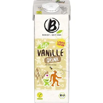 Rostlinné mléko Berief Ovesno-sójový nápoj vanilkový 1 l bio BIO VEGAN Množství: 1 ks