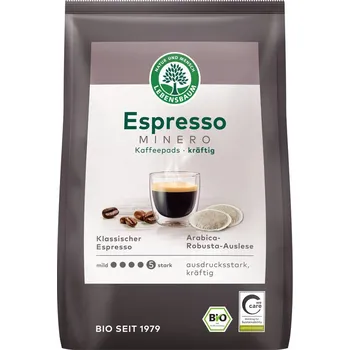 Káva Lebensbaum Espresso strong kávové pody 126 g bio BIO VEGAN BEZLEPEK Množství: 1 ks