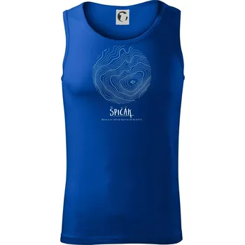 Špičák - vrstevnice v kruhu - Tílko pánské Core - XL ( Královská modrá )