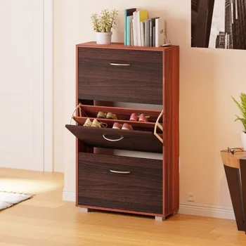 Botník Casaria® Botník výklopný Wenge-černý