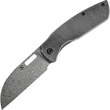kapesní nůž Kansept Convict Damascus Black Micarta K1023D1