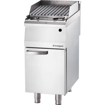 Kuchyňský gril STALGAST Lávový gril plynový, rošt V G20 400 mm | STALGAST, Linia 700