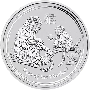 Perth Mint Stříbrná investiční mince Rok Opice 1 Kg | Lunar II | 2016 | 1000 g