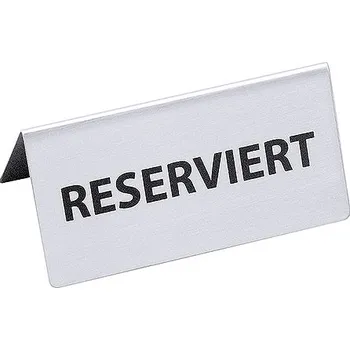 výuková tabulka CONTACTO Informační tabulka "Reserviert" 120x55 mm | CONTACTO, 1056/120