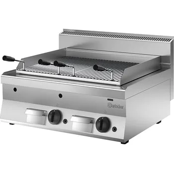 Kuchyňský gril BARTSCHER Plynový lávový gril, 800x650x295 mm | BARTSCHER, 650 Snack