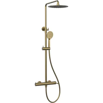 Sapho ICONIC sprchový sloup s pákovou baterií, zlato mat - AF139GB