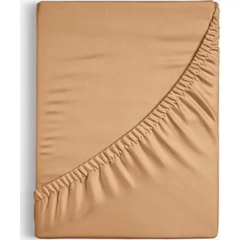 Prostěradlo Bavlněné napínací prostěradlo - hnědé 80 x 160 cm