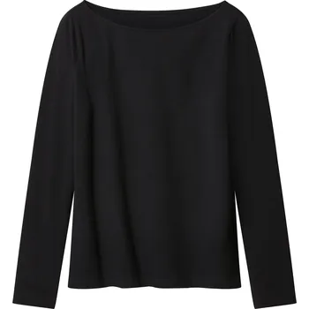 Oblečení a móda esmara® Dámské triko s lodičkovým výstřihem (černá, XS(32/34))