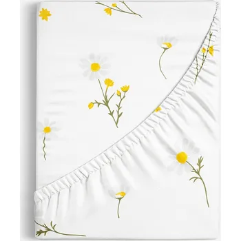 Prostěradlo Bavlněné napínací prostěradlo - Heřmánek 140 x 200 cm