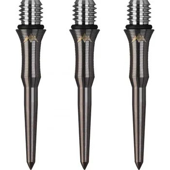 Příslušenství pro šipky Mission Kovové hroty - Titan Edge - Shark - Black - 26 mm