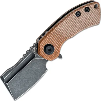 kapesní nůž Kansept Mini Korvid Black TiCn Coated Stonewashed 154CM Hnědá Micarta Rukojeť T3030A5