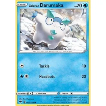 Karetní hra Pokémon DAA 043/189 Galarian Darumaka - Darkness Ablaze Stav: Near Mint, Verze: REVERSE HOLO