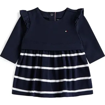 Dámská móda Kojenecké šaty s bavlnou Tommy Hilfiger KN0KN02066.9BYA námořnická modř 59X, vel. 86