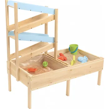 Dřevěná hračka Playtive Vodní dráha s bazénkem a pískovištěm