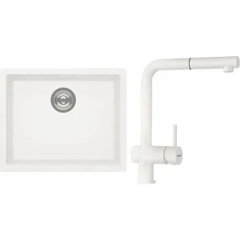 Kuchyňský dřez Set Schock S14-2 (dřez Kaia N-100L Polaris + baterie Epos.120 Polaris)