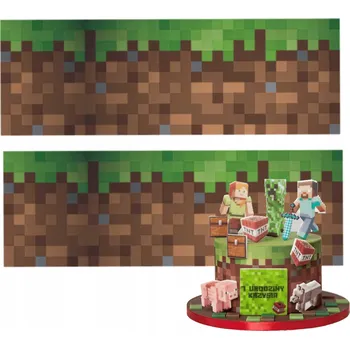 Jedlá dekorace na dort Oplatek na dort Słodka Fanaberia vícebarevná pohádková