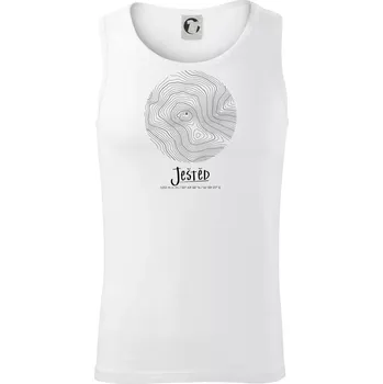 Pánské termoprádlo Ještěd - vrstevnice v kruhu - Tílko pánské Core - 2XL ( Bílá )