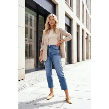 Dámské baleríny Lakované baleríny s přezkou Žluté Rinalle 36