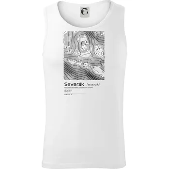 Pánské termoprádlo Severák - vrstevnice v obdélníku - Tílko pánské Core - S ( Bílá )