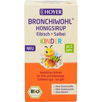 Hoyer Dětský sirup s proskurníkem a šalvějí 250 g bio BIO