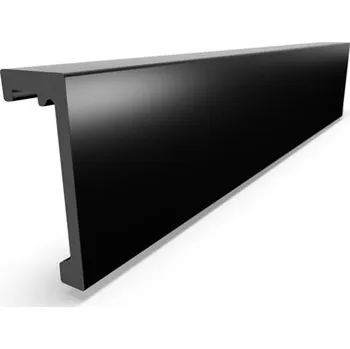 Obklad Dekorační garnýžová lišta černá LK100 200 x 4 x 10 cm