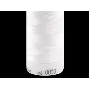 Nit Nitě Poly Sheen Mettler 200 m, střední, 0010 White lesk