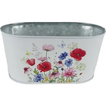 Zahrada Květináč plechový ovál K4689/1