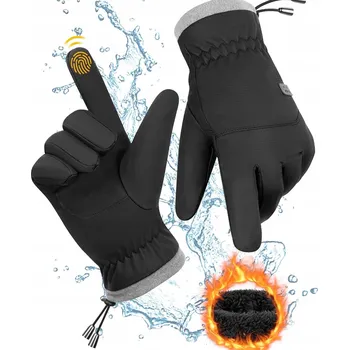 Cyklistické rukavice Zimní dotykové rukavice pro teplé cyklistické telefony, větruodolné, pánské