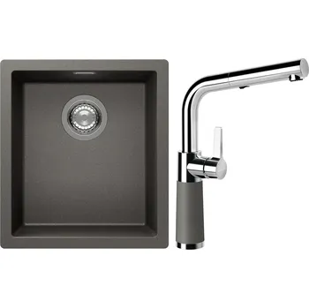 Kuchyňský dřez Set Schock S12-11 (dřez Kaia N-100S Silverstone + baterie SC-540.120 Silverstone)