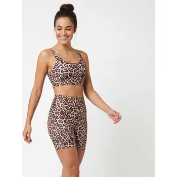 Dámské tričko Komplet GOLDBERGH Althea BRA & Bastet Short Jaguar Hnědá M