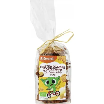 BIOMINKI BIO OVESNÉ SUŠENKY S VLAŠSKÝMI OŘECHY BEZ PŘIDANÉHO CUKRU 170 g