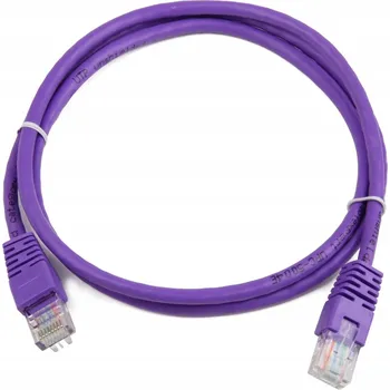 Síťový kabel Patchcord Gembird U/UTP 5e RJ45 / RJ45 0,25 m fialový
