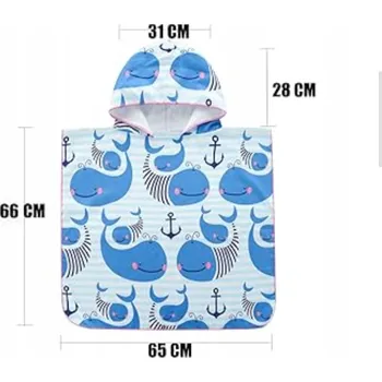DĚTSKÉ PONČO NA KOUPÁNÍ | ŽUPAN S KAPUCÍ