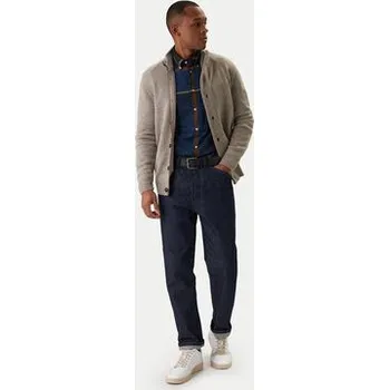 Dámský svetr Barbour Kardigan Patch Zip Thru MKN0731ST16 Béžová Regular Fit XL