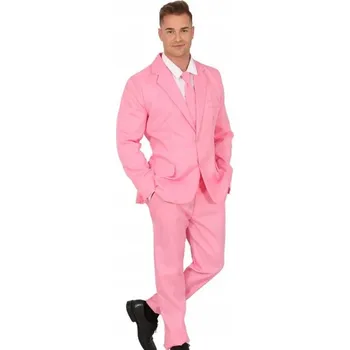 Karnevalový kostým KOSTÝM PÁNSKÝ OBLEK RŮŽOVÝ PŘEVLEK KARNEVAL M