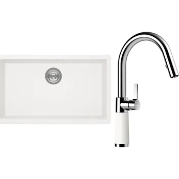 Kuchyňský dřez Set Schock S15-7 (dřez Kaia N-100XL Polaris + baterie SC-520.120 Polaris)