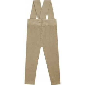 Dětské úzké kalhoty s laclem béžové Nicol, vel. 92/98