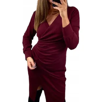 Dámské šaty Genesy koktejlové šaty glamour ke kolenům, velikost 40