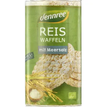 Trvanlivě pečivo Dennree Chlebíčky rýžové s mořskou solí 100g bio BIO VEGAN BEZLEPEK Množství: 1 ks