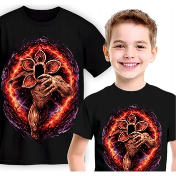 Chlapecké tričko DĚTSKÉ TRIČKO ČERNÉ STRANGER THINGS DEMOGORGON VELIKOST M 140 CM