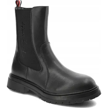 Dámská obuv Tommy Hilfiger dámské kotníkové boty plochý podpatek velikost 35