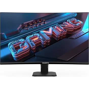 Monitor GIGABYTE LCD - 27" Gaming monitor GS27FC, Prohnutý VA 1500R, 1920 x 1080 FHD, 180Hz, 3000:1, 250cd/m2, 1ms, 2xHDMI, 1xDP