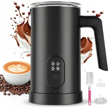 Šlehač mléka ELEKTRICKÝ NAPĚŇOVAČ MLÉKA 4V1 PRO PŘÍPRAVU LATTE A CAPPUCCINA