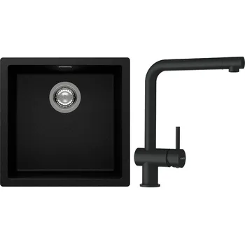 Kuchyňský dřez Set Schock S13-1 (dřez Kaia N-100 Magma + baterie Epos Magma)