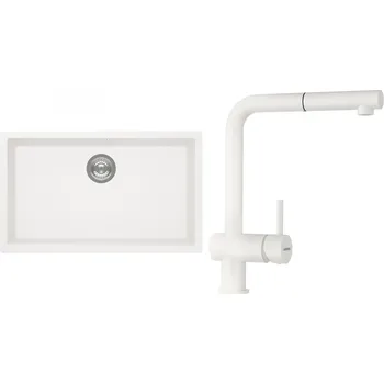 Kuchyňský dřez Set Schock S15-2 (dřez Kaia N-100XL Polaris + baterie Epos.120 Polaris)