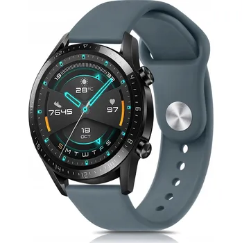 Ostatní příslušenství k chytrým hodinkám ŘEMÍNEK PRO HODINKY HUAWEI GT3/GT2/GT 2e/GT2 Pro 46 mm TMAVĚ ŠEDÝ 22 mm