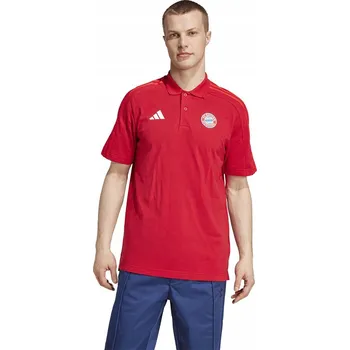 Pánské tričko ADIDAS POLO FC BAYERN DNA (S) Pánské tričko Červené