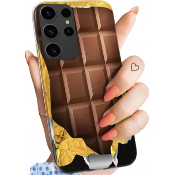 Pouzdro na mobilní telefon Zadní Kryt Hello Case pro Samsung Galaxy S24 Ultra hnědý